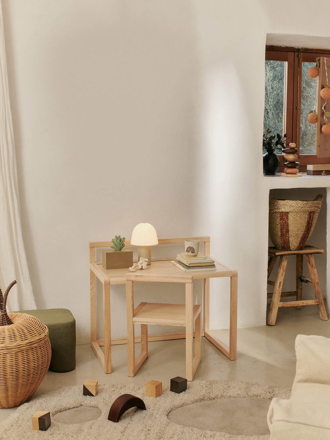 Little Architect Desk - Natural Wood