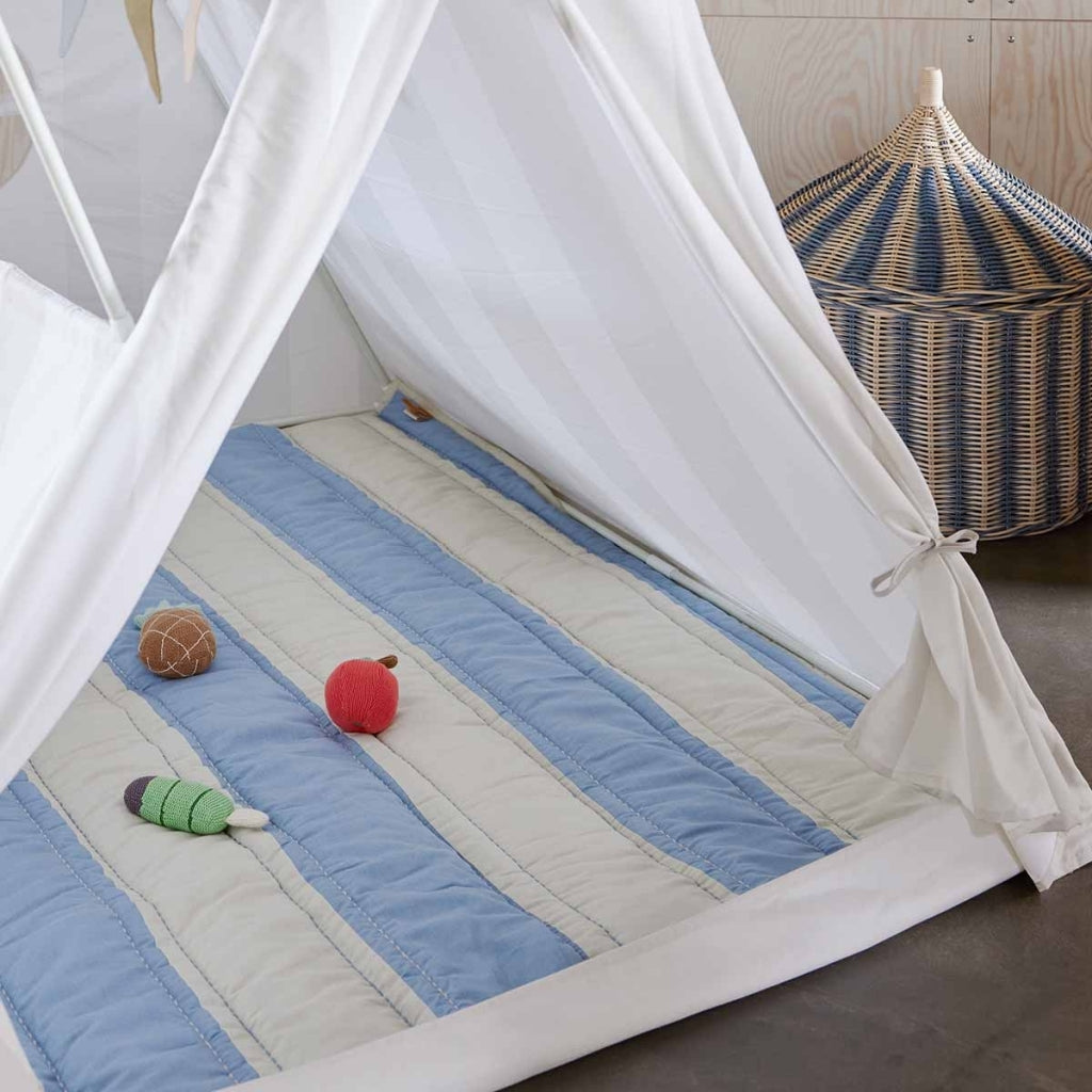 Striped Quilted Blanket - Spielmatte