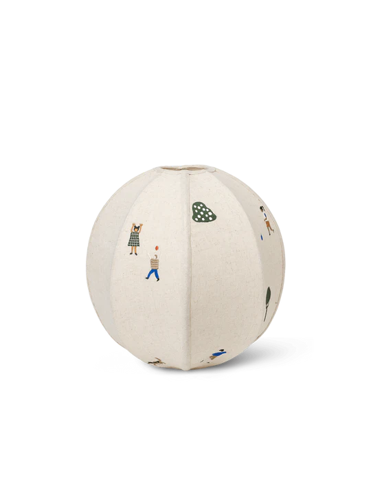 The Park Embroidered Textile Lampshade