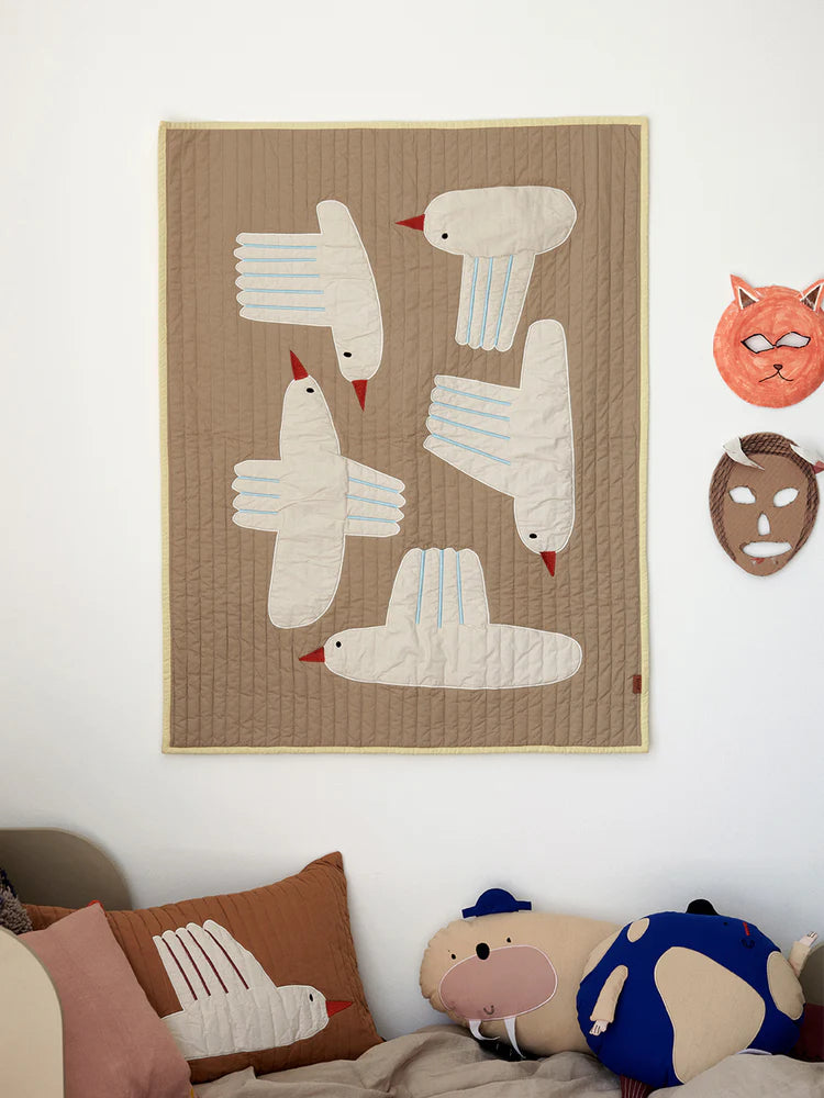Bird Quilted Blanket