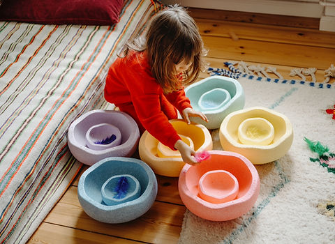 Stapelsteine Original Mini - Rainbow Pastel