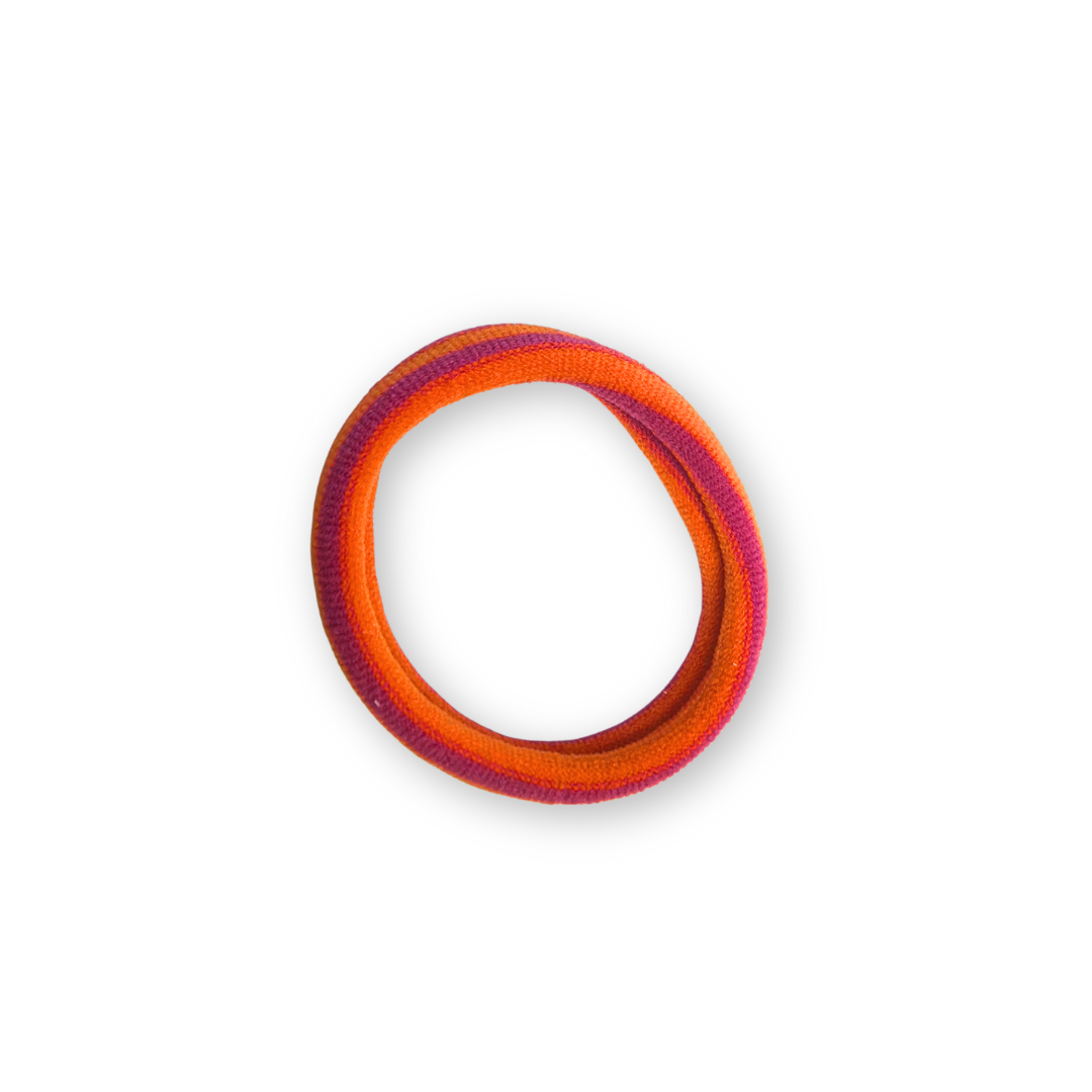 Haargummis - Lulu -orange - pink