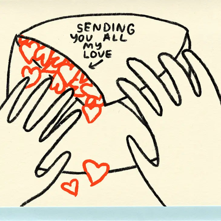 Postkarte - Sending you all my Love