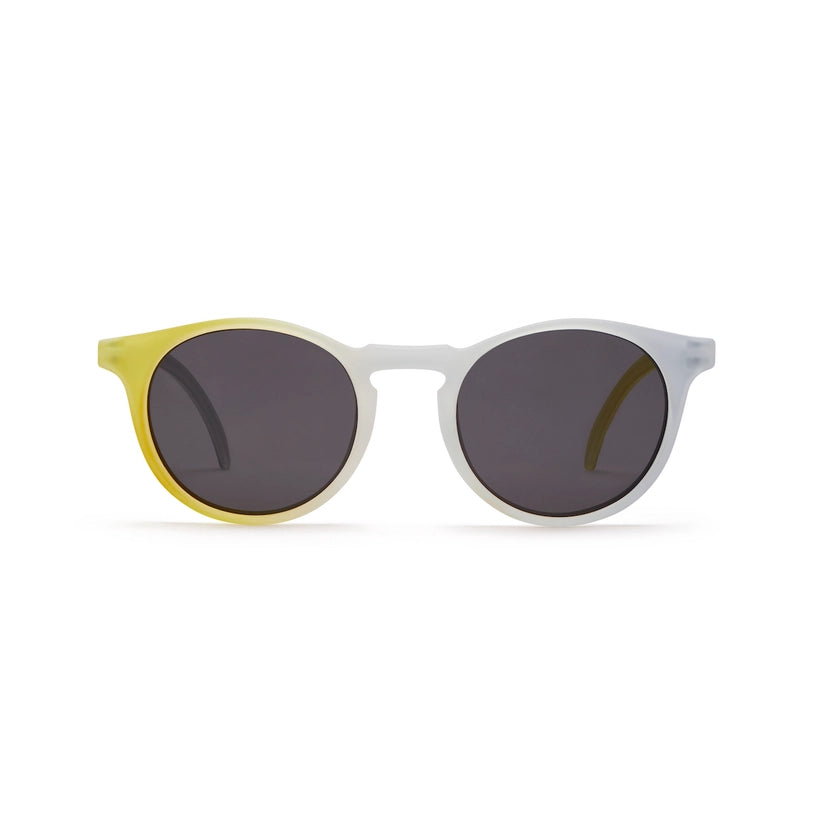 Polarisierende Sonnenbrille Kids - Eisblau/Neongelb