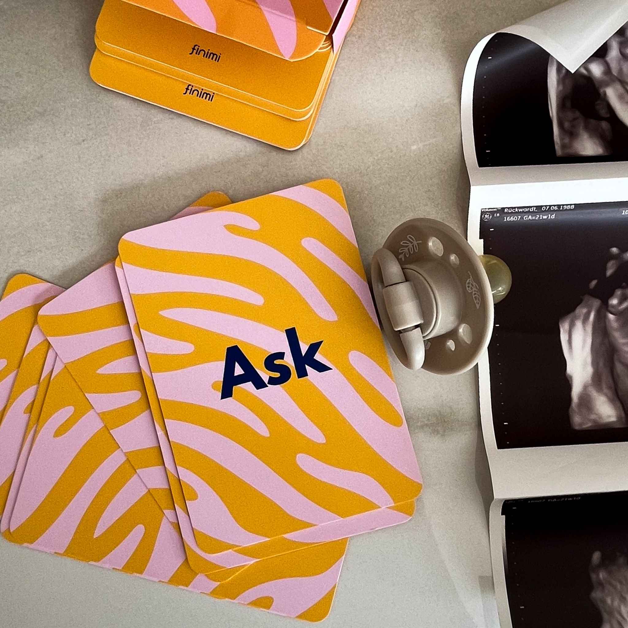 Ask & Task - Kartenset zur Geburt