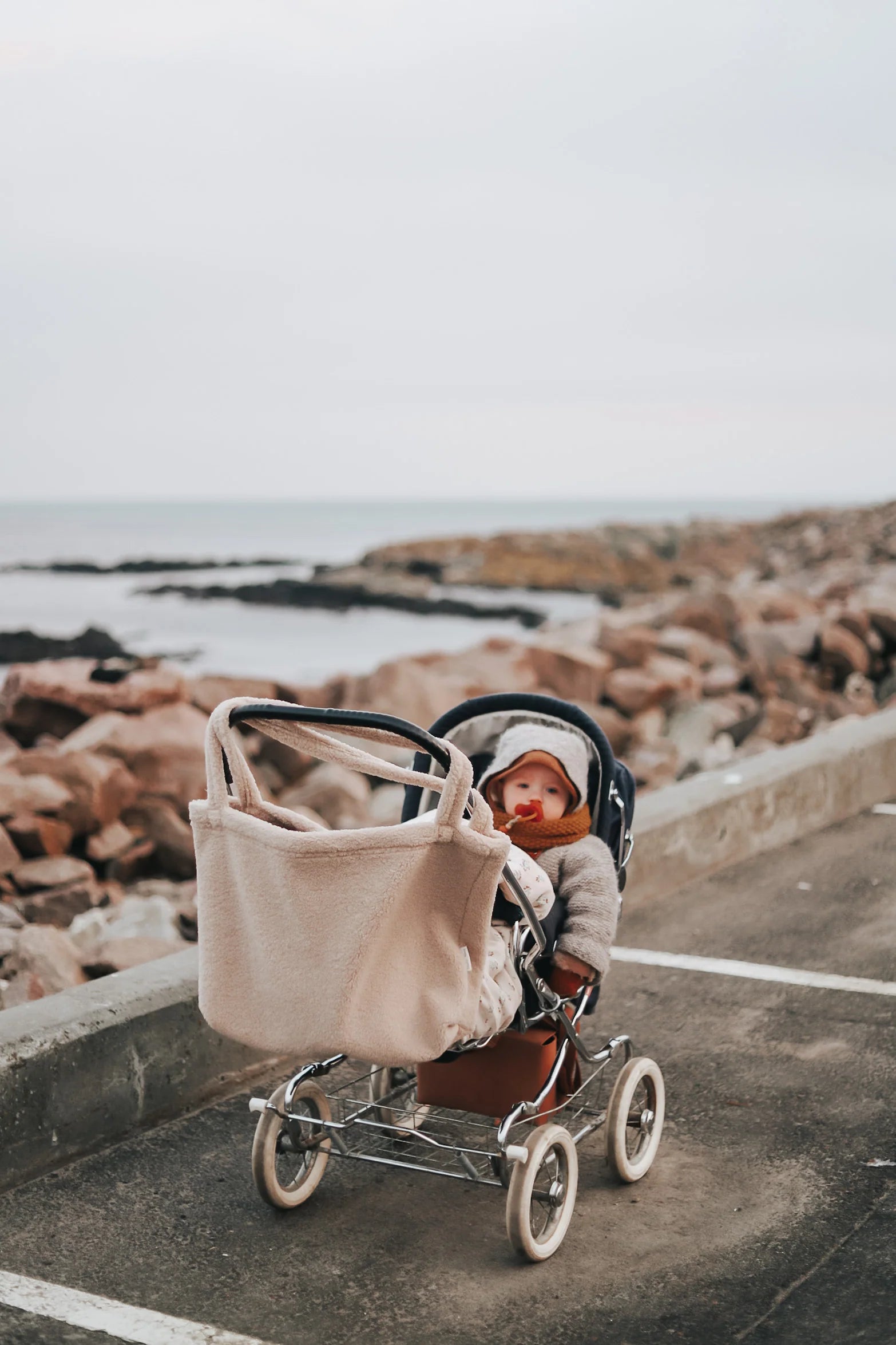 Mom Bag Chunky Teddy - Ecru