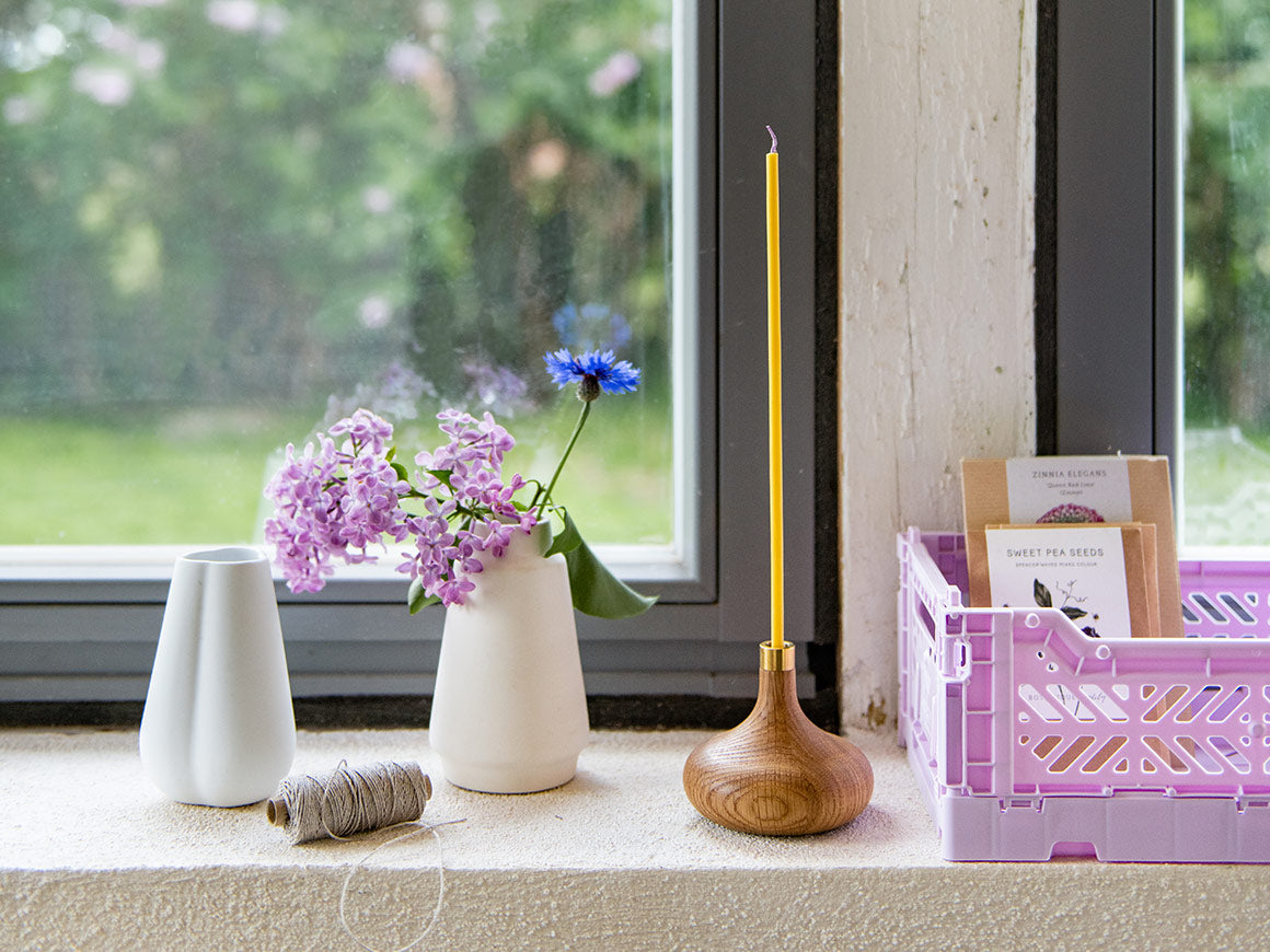 Candle Holder Oak - Kerzenständer