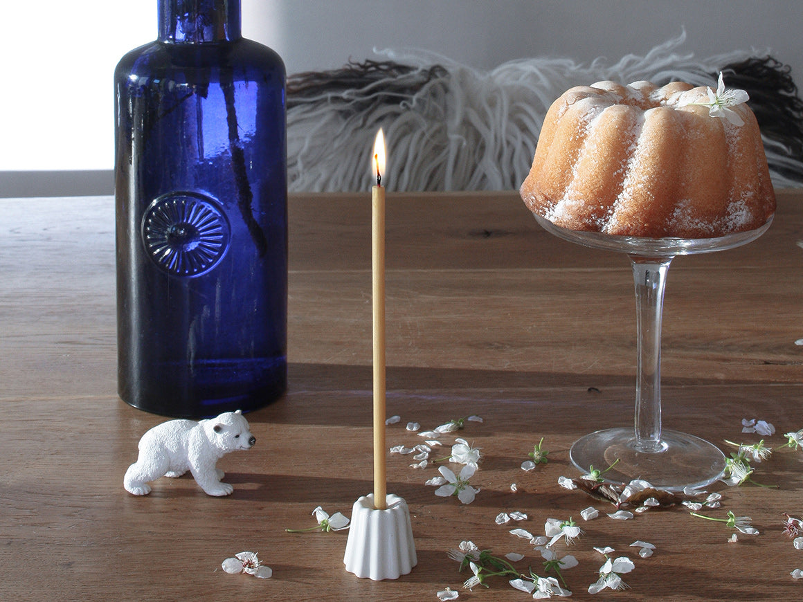Canele Porzellan - Kerzenhalter