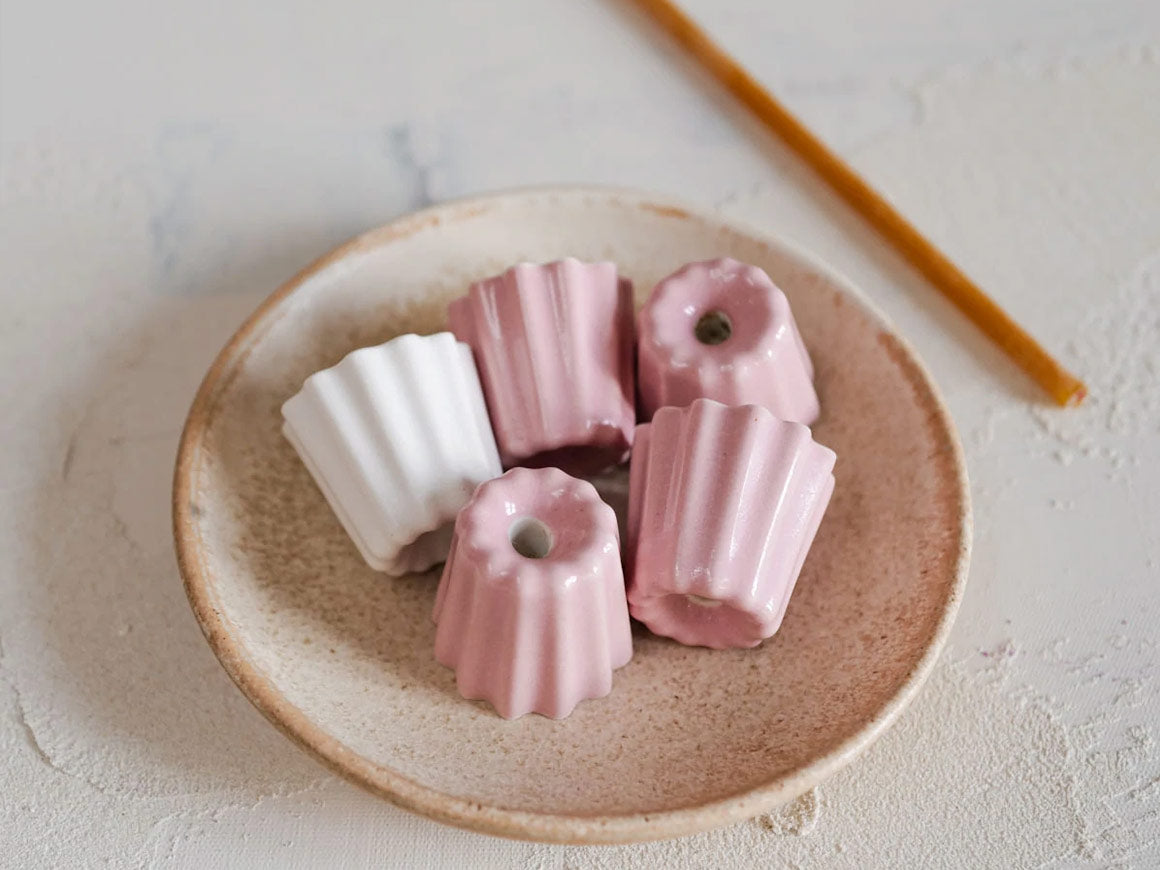 Canele Porzellan - Kerzenhalter