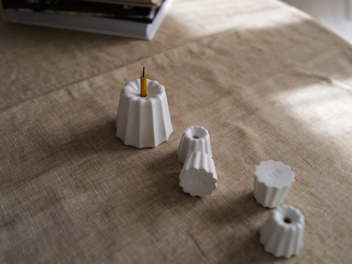 Big Porcelain Candle Holder - Kerzenhalter