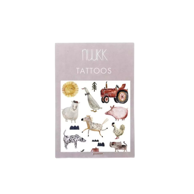 Vegane Kindertattoos - Bauernhof