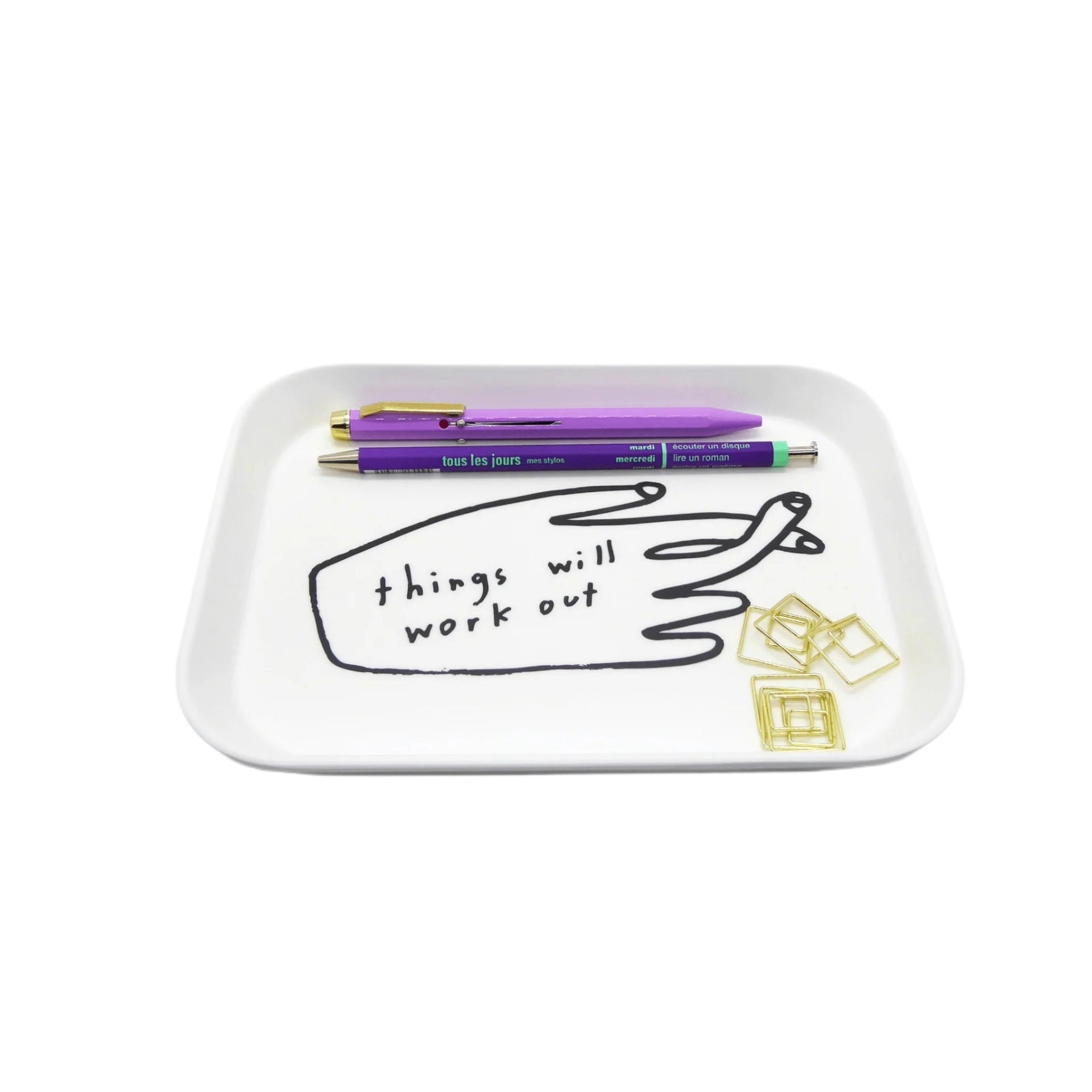 Tray / Tablett - Things will work out!