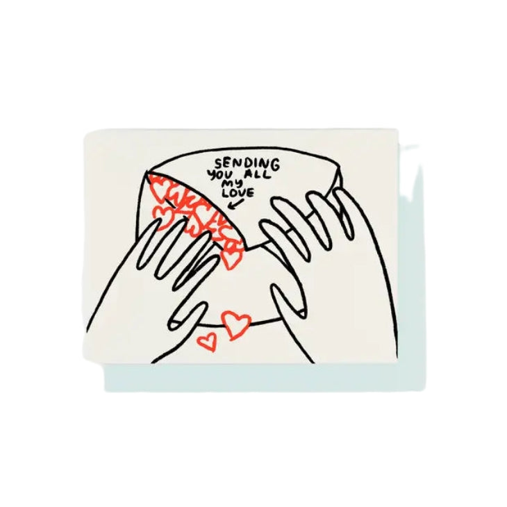 Postkarte - Sending you all my Love