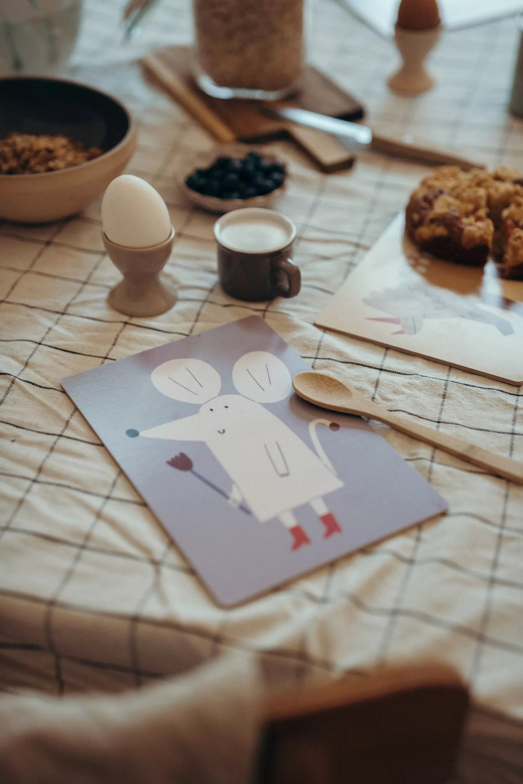 Frühstücksbrettchen - Gestiefelte Maus