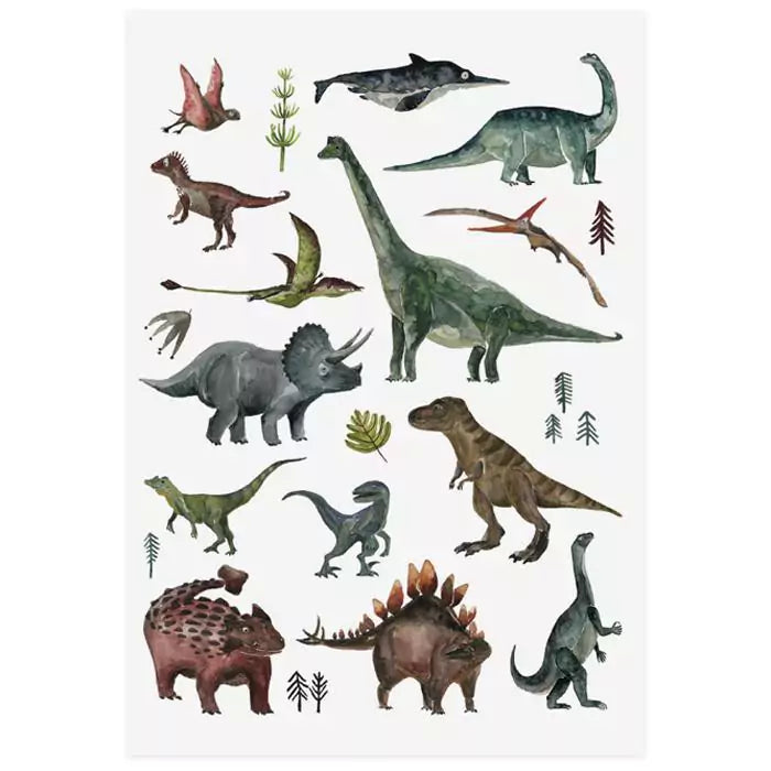 Vegane Kindertattoos - Dino