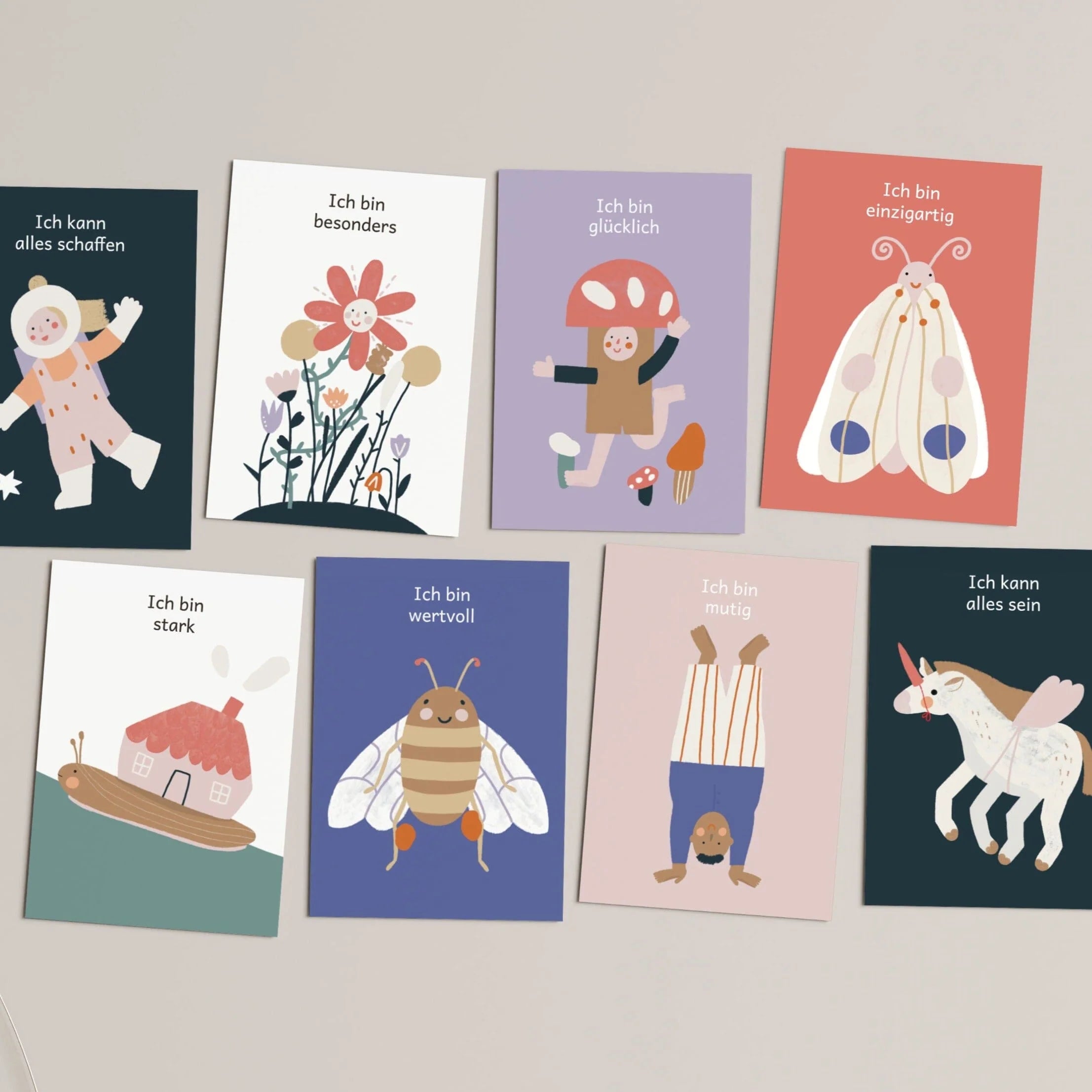 Kinder Affirmationskarten Set
