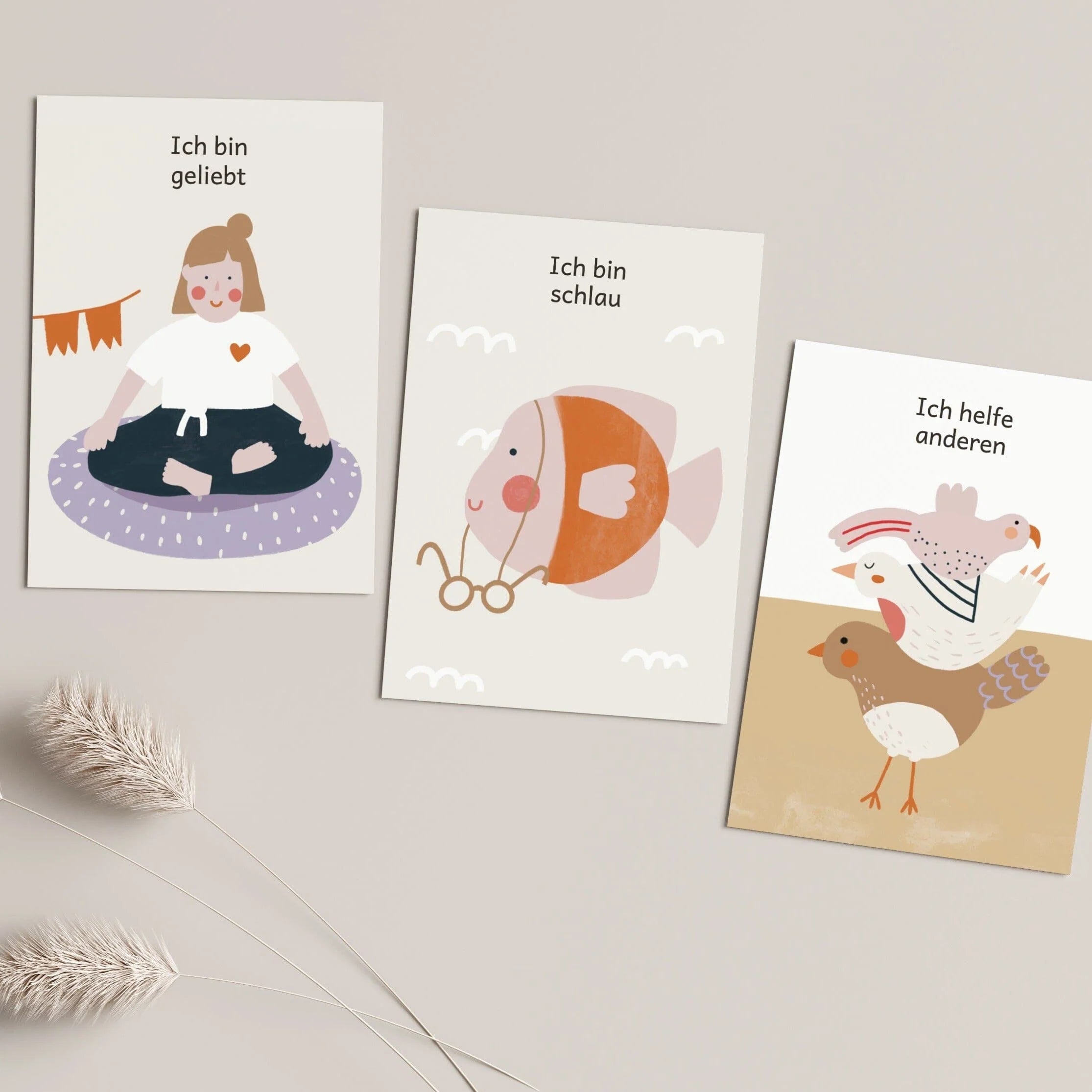 Kinder Affirmationskarten Set