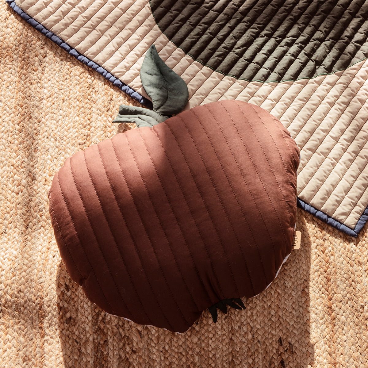 Apple Quilted Cushion
