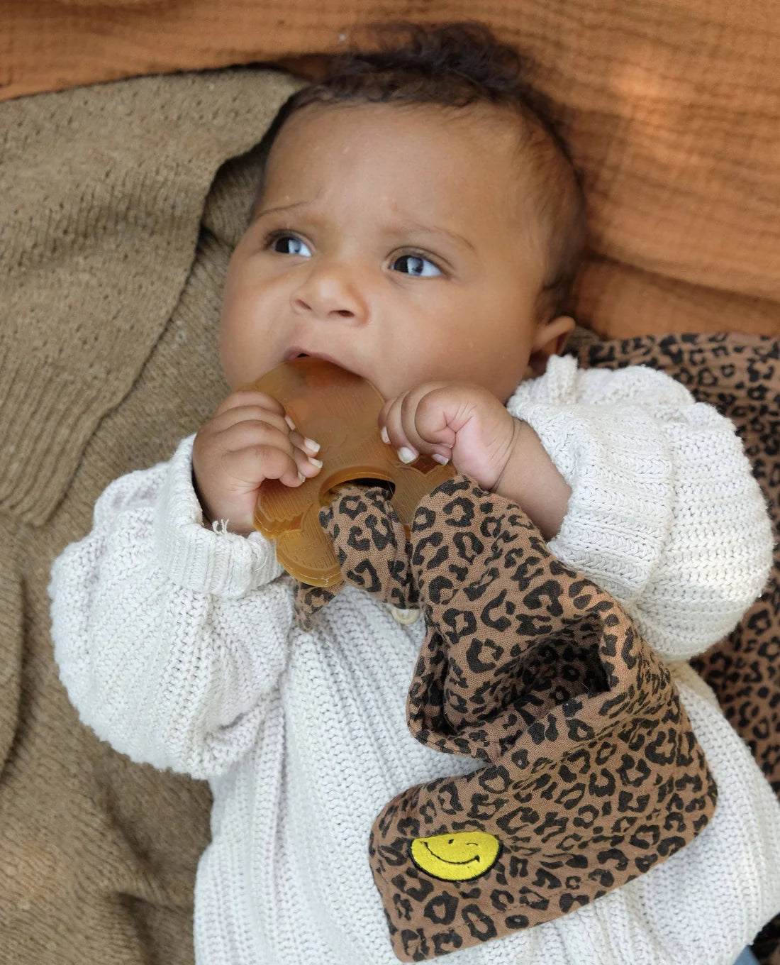 Kleines Musselintuch - Leopard