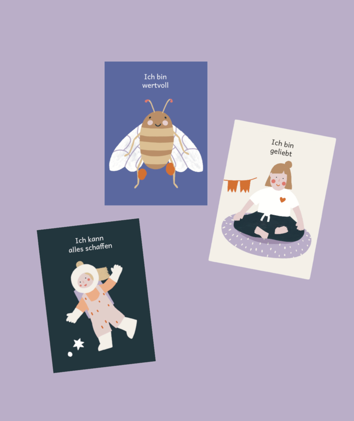 Kinder Affirmationskarten Set