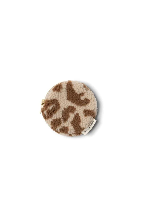 Leopard Ecru Teddy Wallet