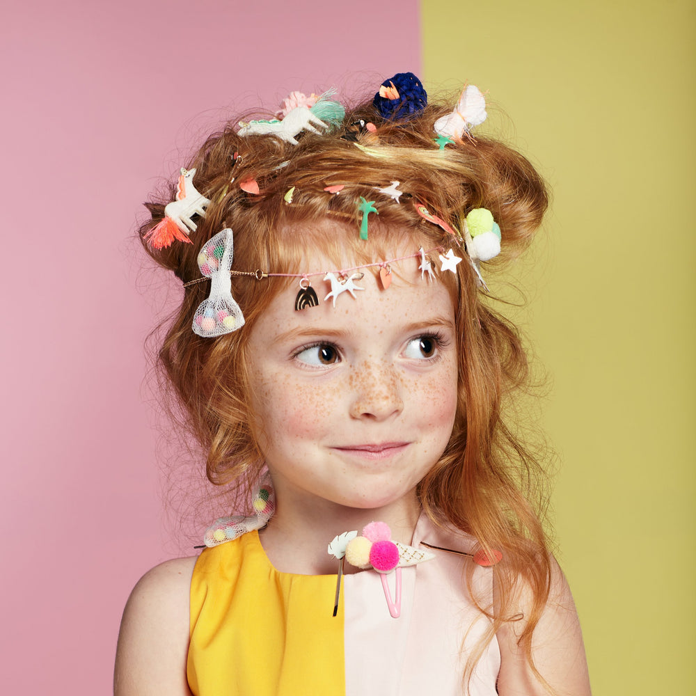 Hairclips - Pom Pom Ice Cream