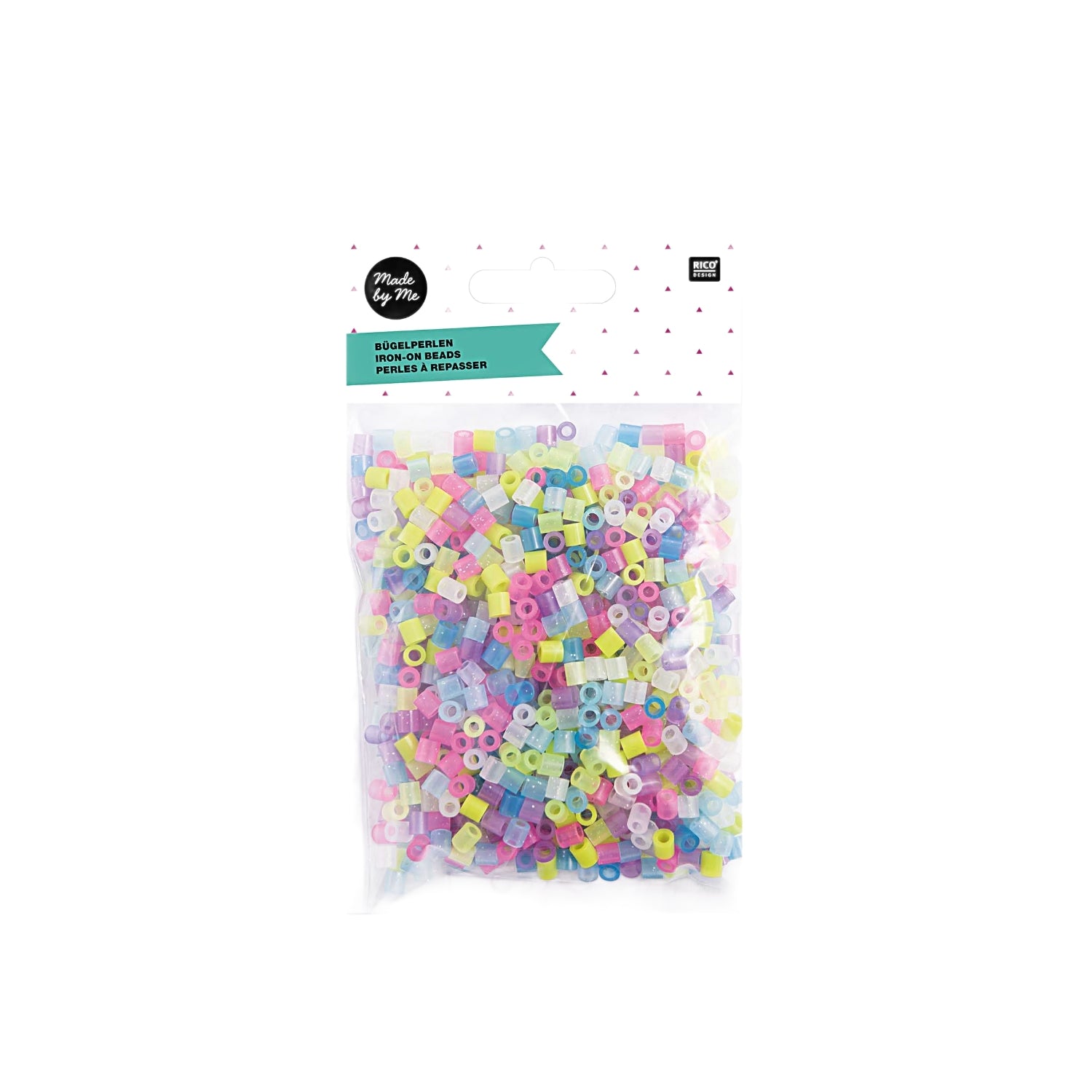 Bügelperlen - Glitzer Mix