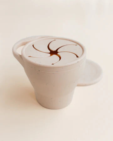 Faltbarer Snack Becher - Natur
