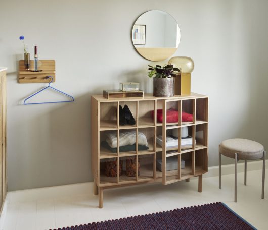 Space Wandregal / Garderobe - Natur