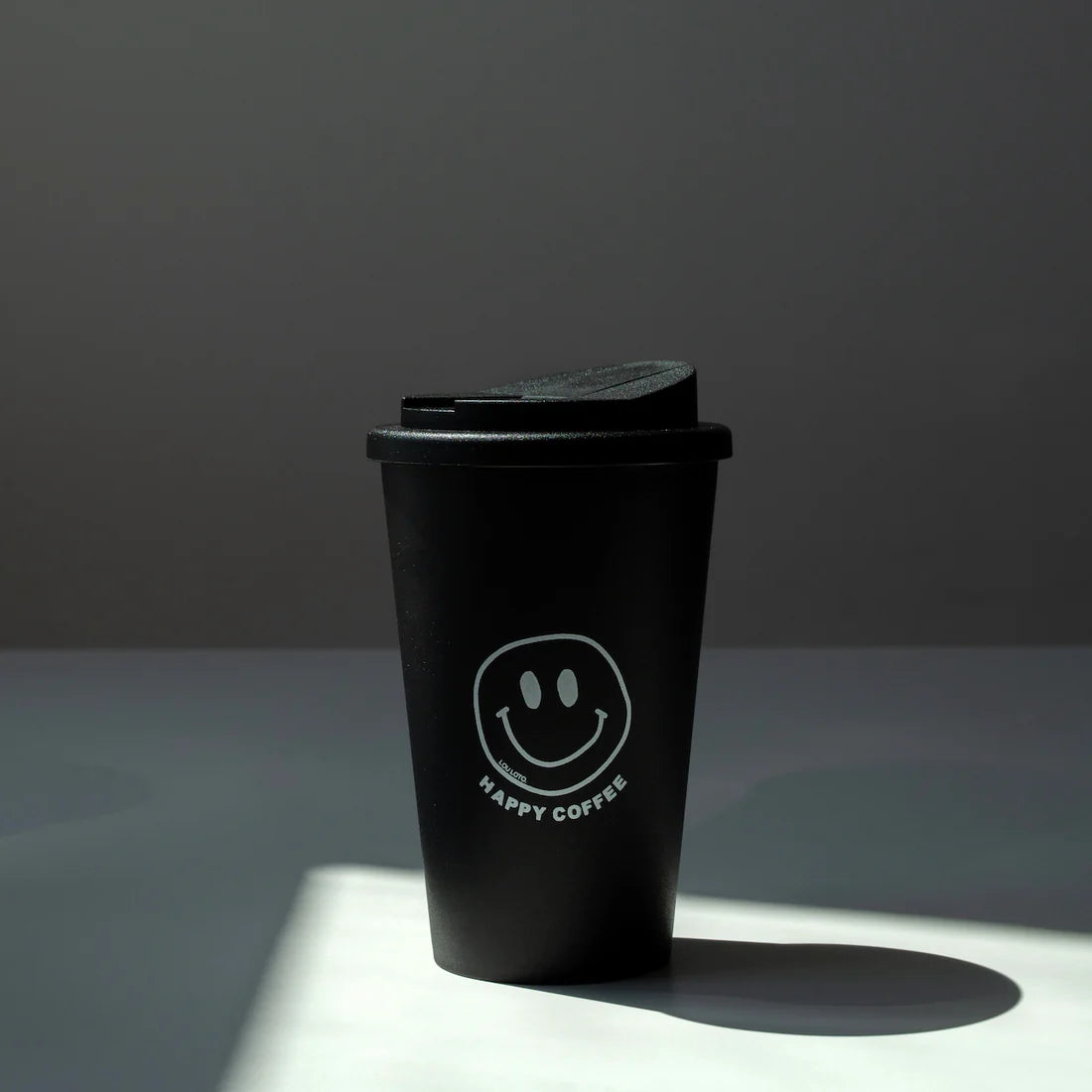 Coffee To Go Becher - Happy Coffee Black