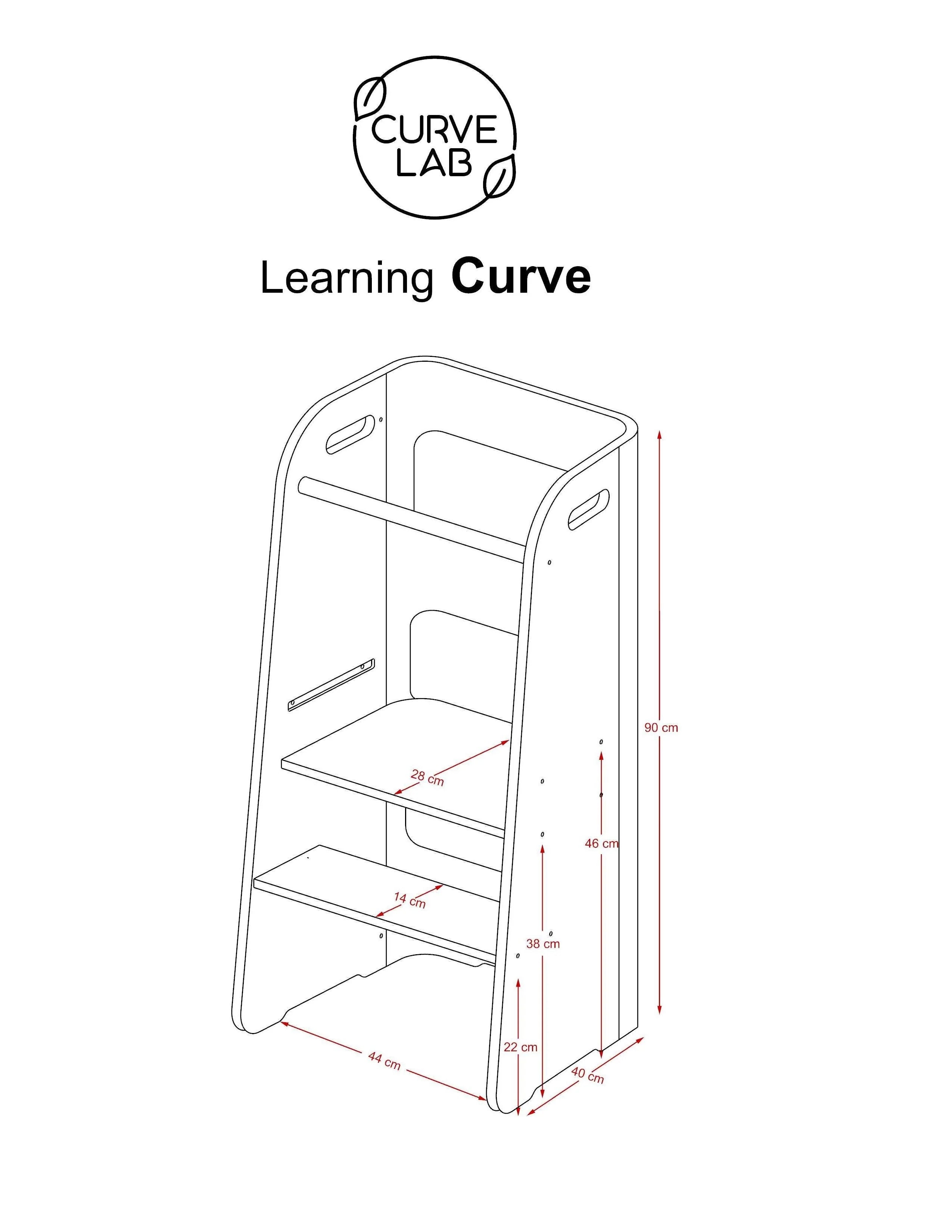 Montessori Lernturm - Curve