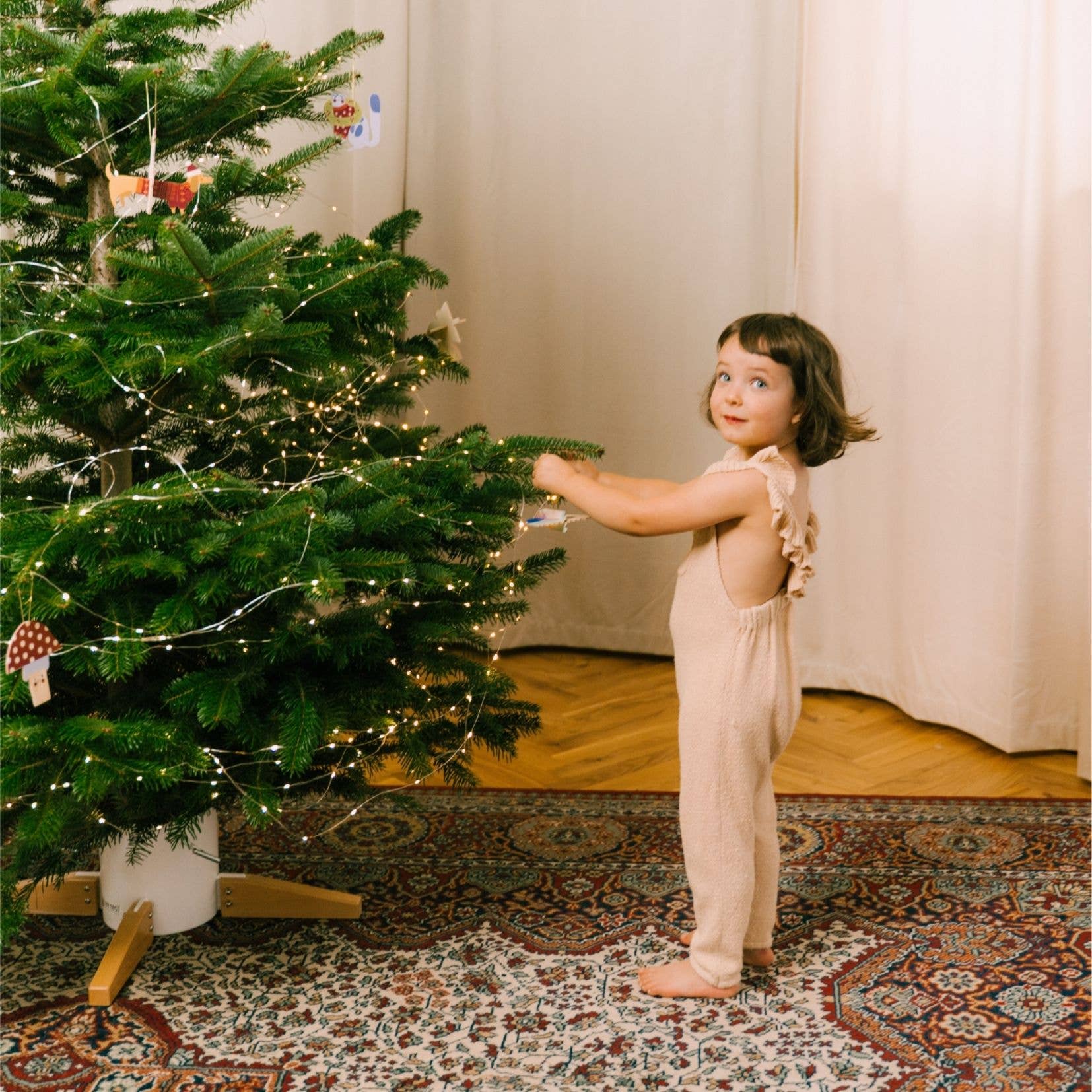 Weihnachtsschmuck -  Holzpferd skandistyle