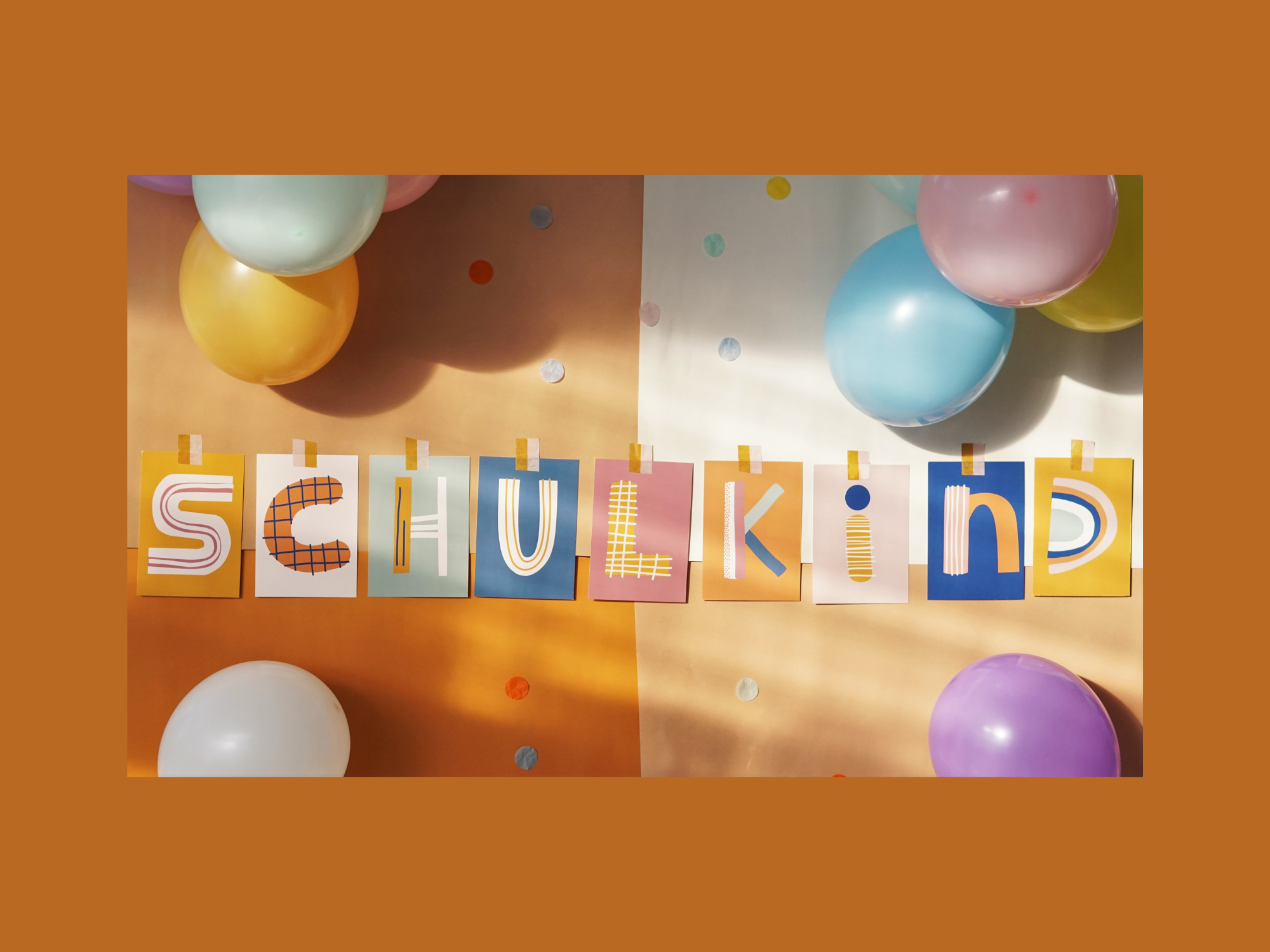 Girlande Set - Schulkind