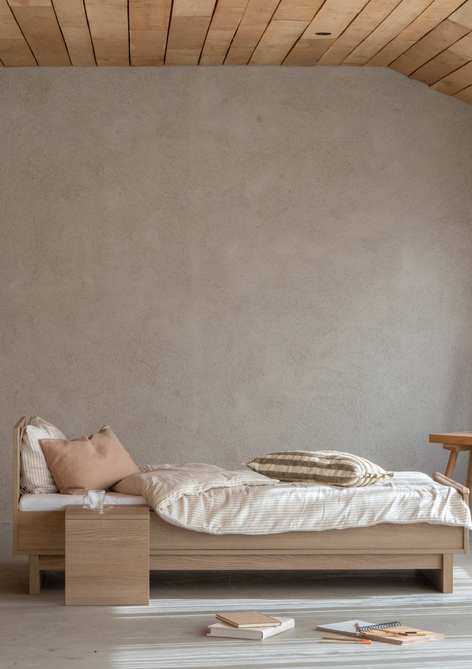 'Kyo' 2 in 1 Bett - 140 x 70 Honey Ash