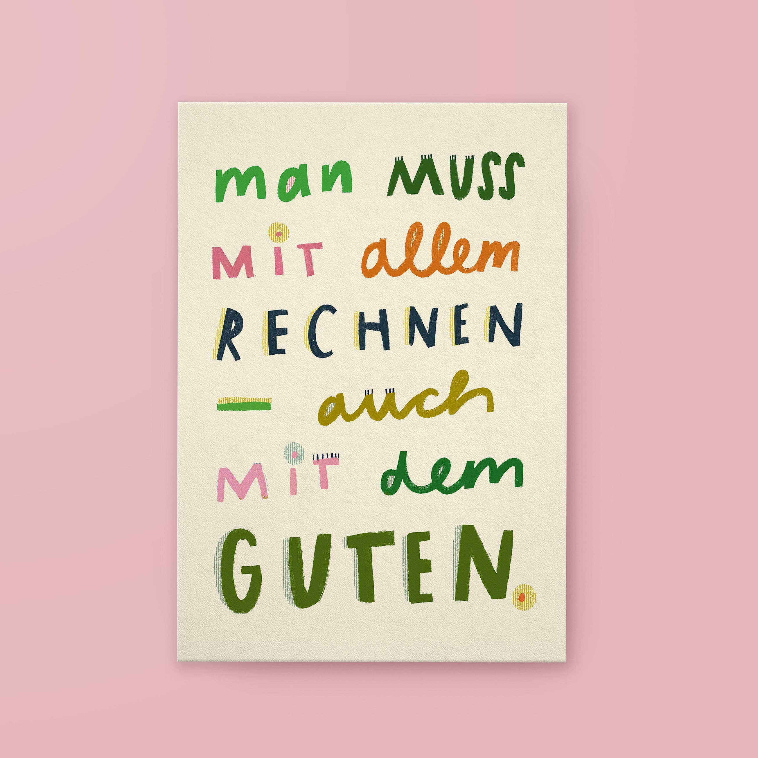 Postkarte - 'Das Gute'
