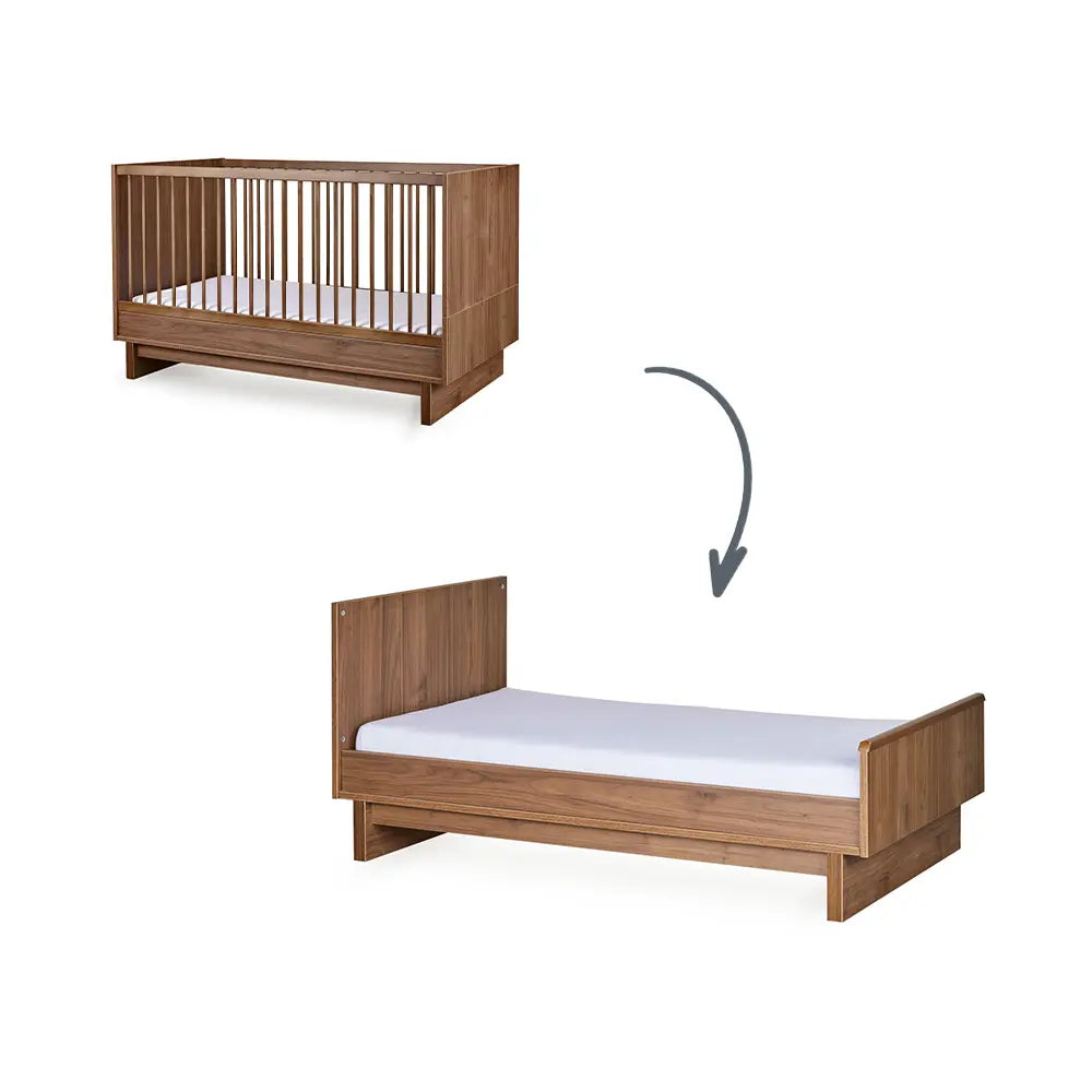 'Kyo' 2 in 1 Bett - 140 x 70 Walnut
