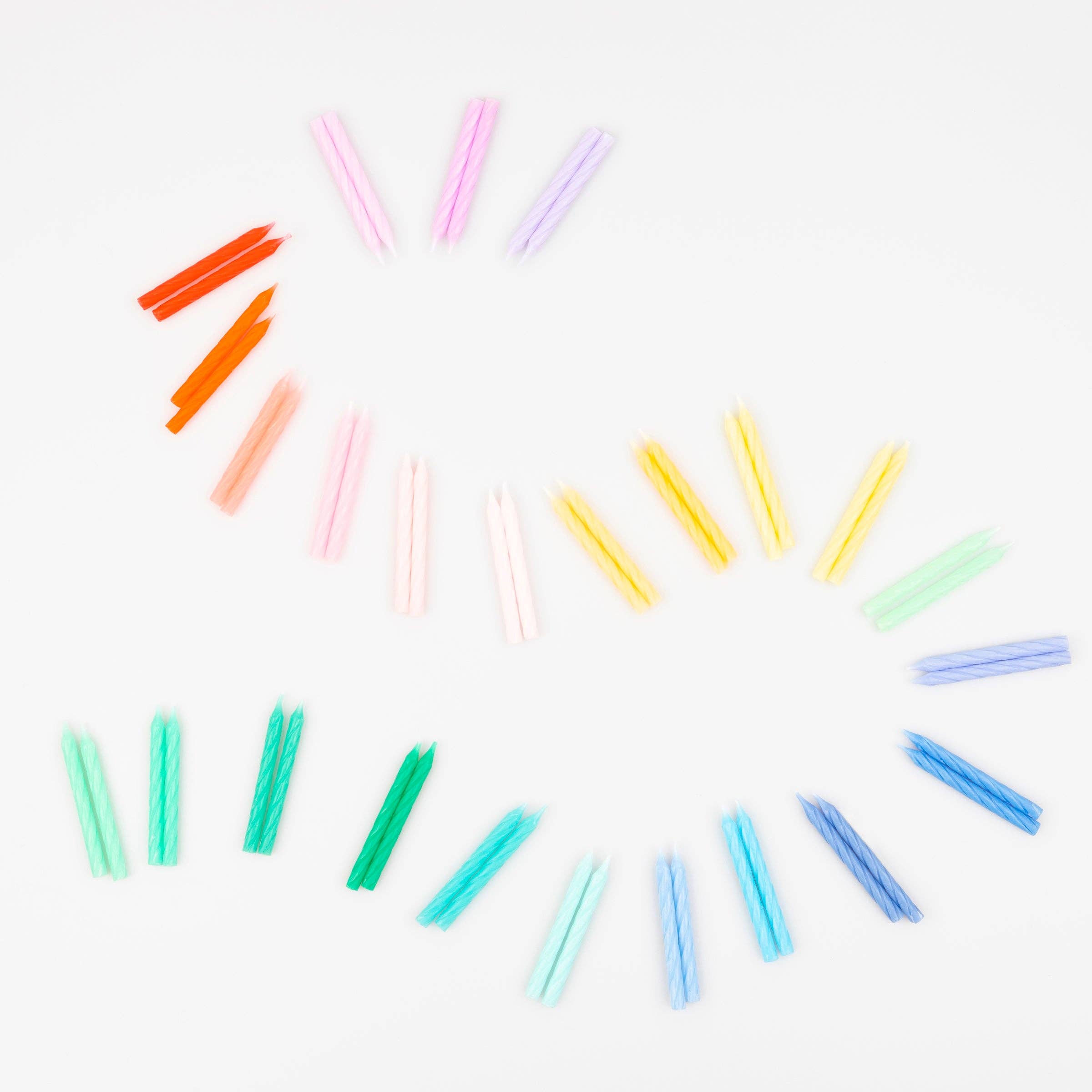 Minikerzen - Regenbogen