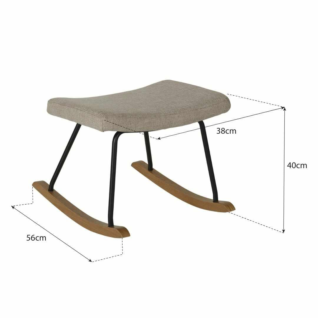 Hocker Rocker 'Bouclé' De Luxe - Crème Boucle