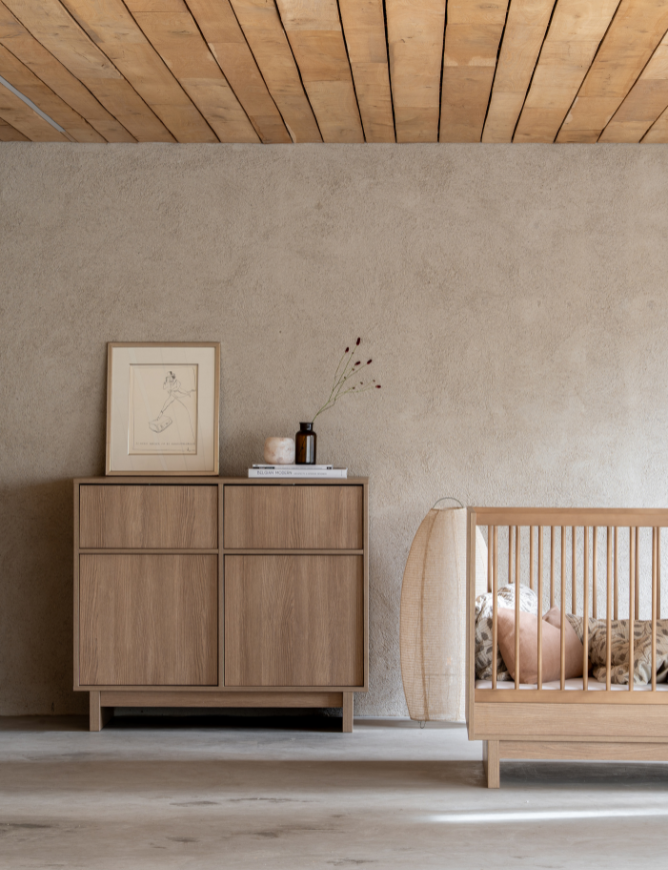 'Kyo' 2 in 1 Bett - 120 x 70 Honey Ash