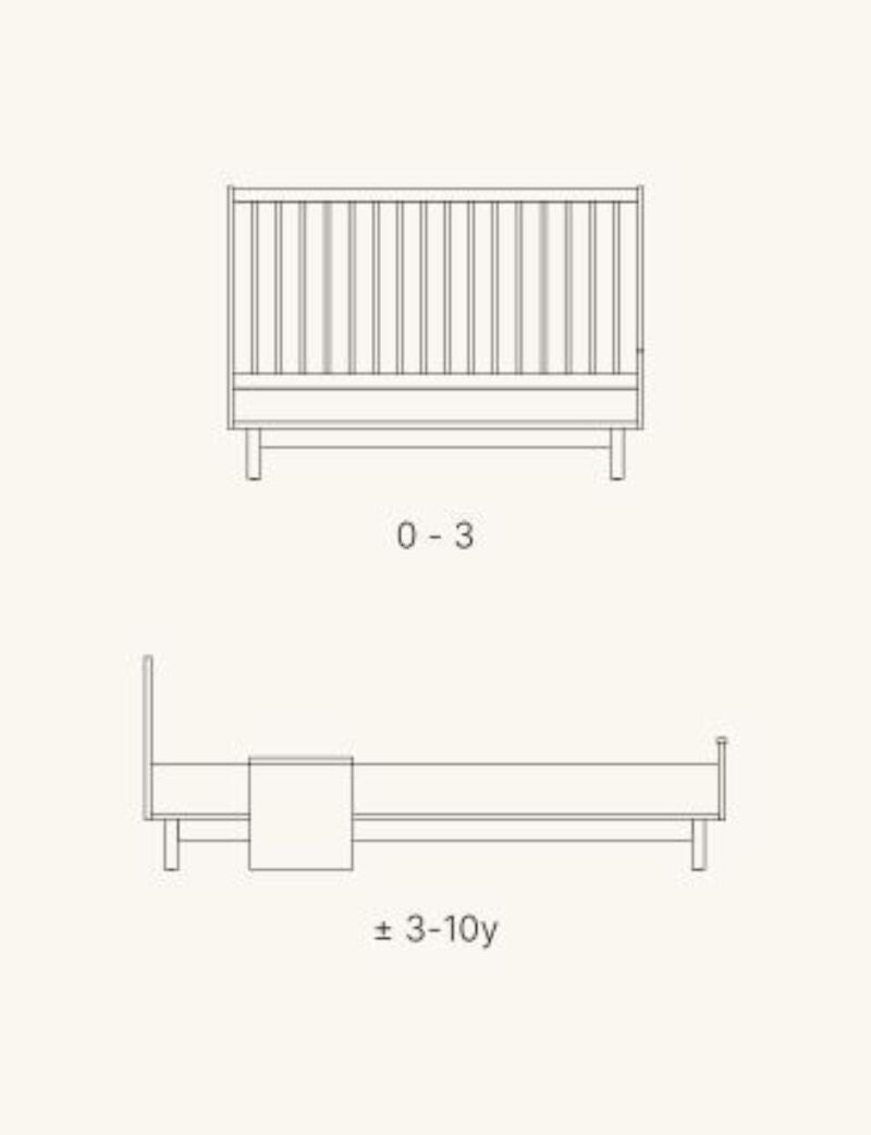 'Kyo' Junior Erweiterungs Set - Walnut