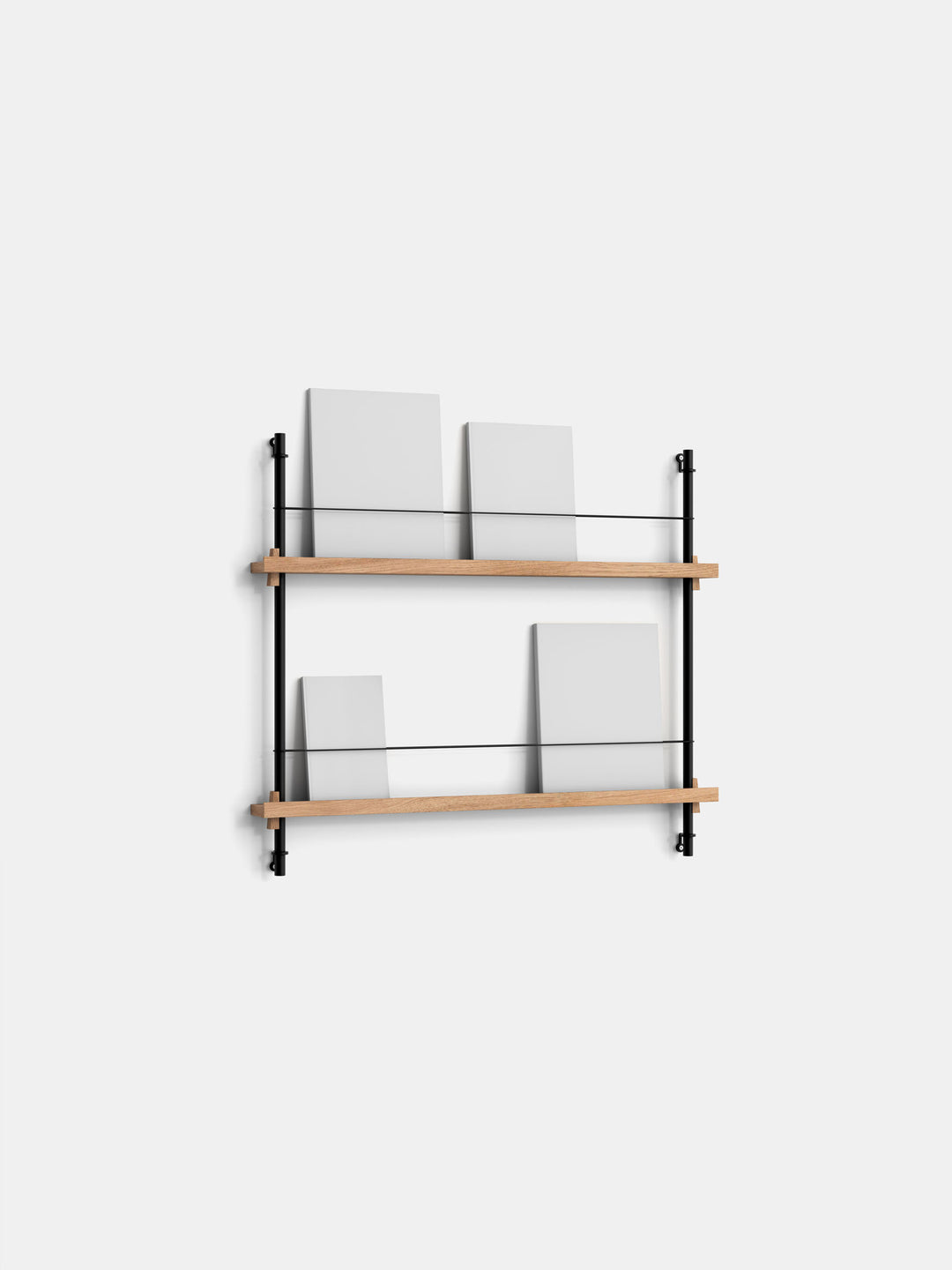 Magazine Shelving – MS.65.1 / Oak & Black