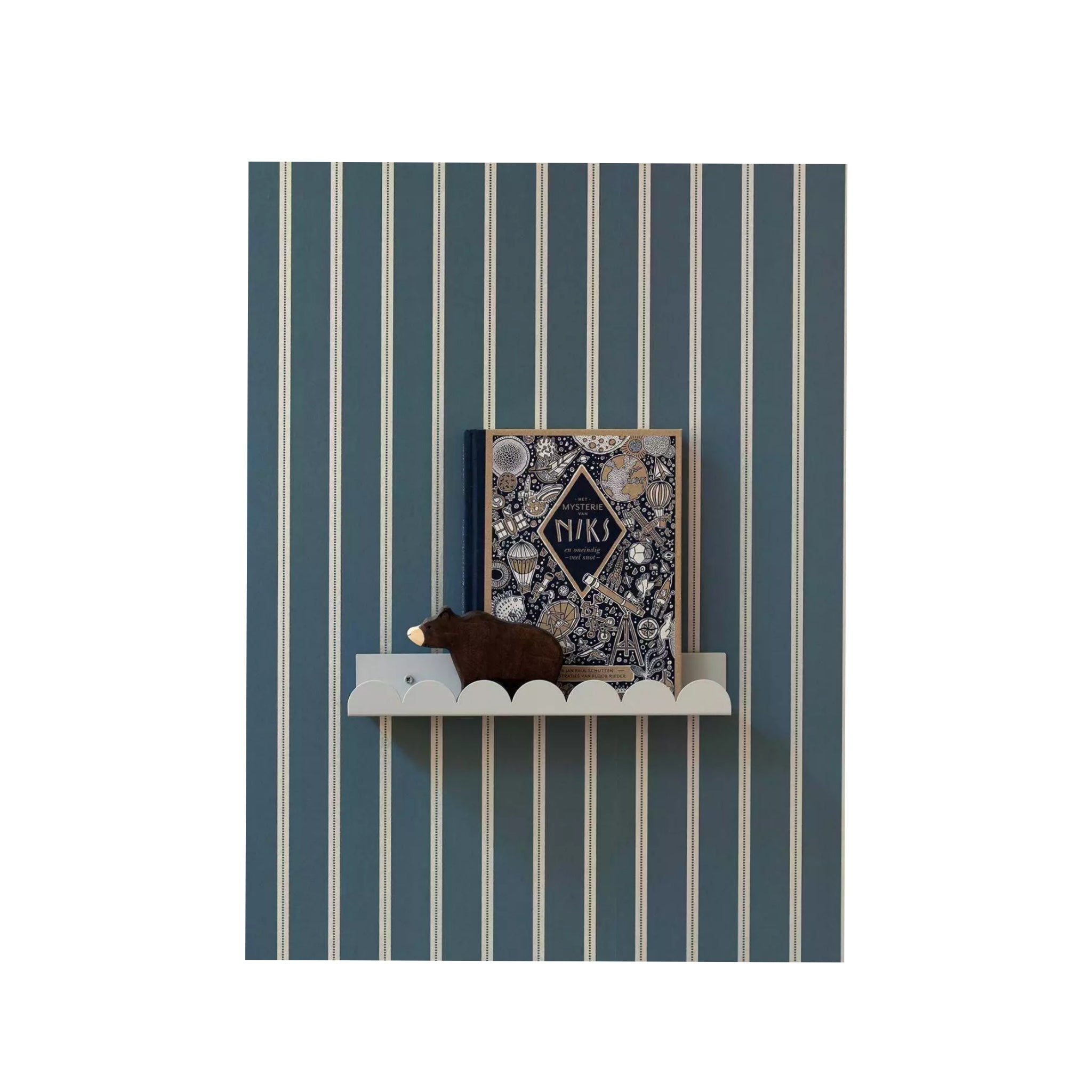 Tapete - 'Ribbon' Stone Blue