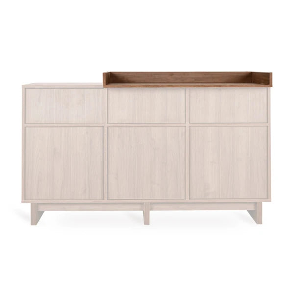 'Kyo' Wickelaufsatz für Sideboard - Walnut