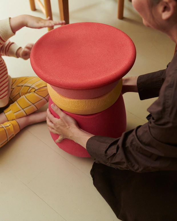 Modularer Hocker- Balance Base Single 'red'