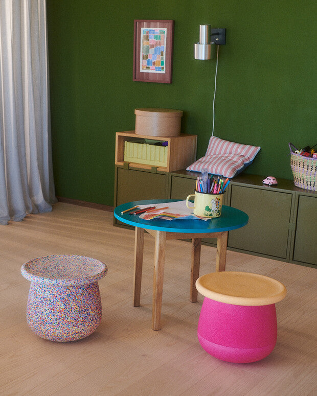 Kinderhocker Set - Dynamic Small 'Flowers'