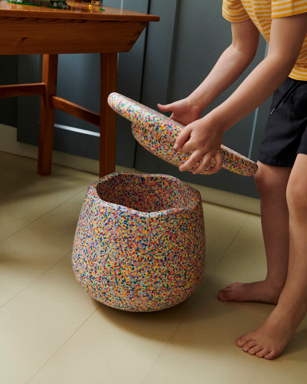 Modularer Kinderhocker & Balance Basis 'Superconfetti'