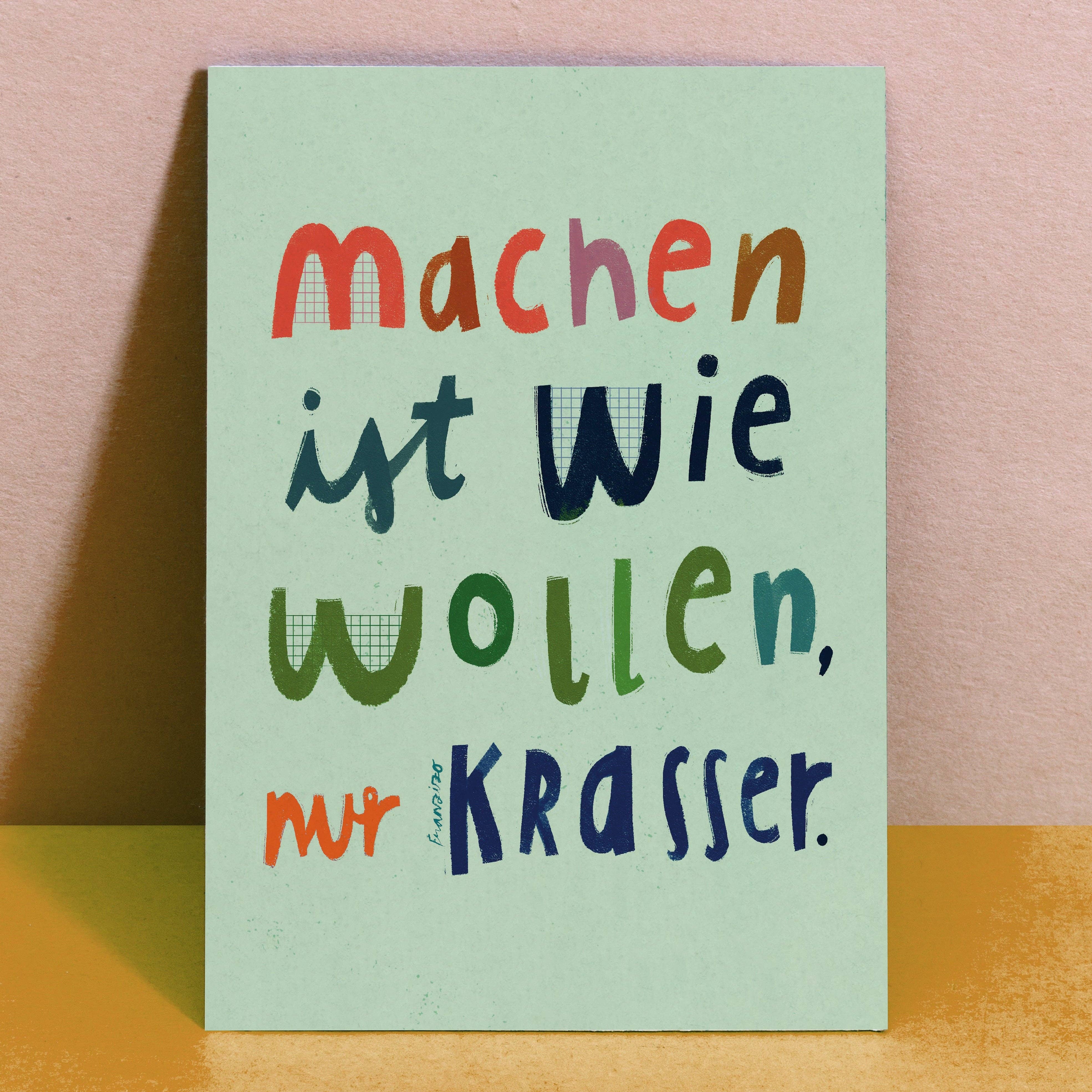 Print A4 -  'Machen'