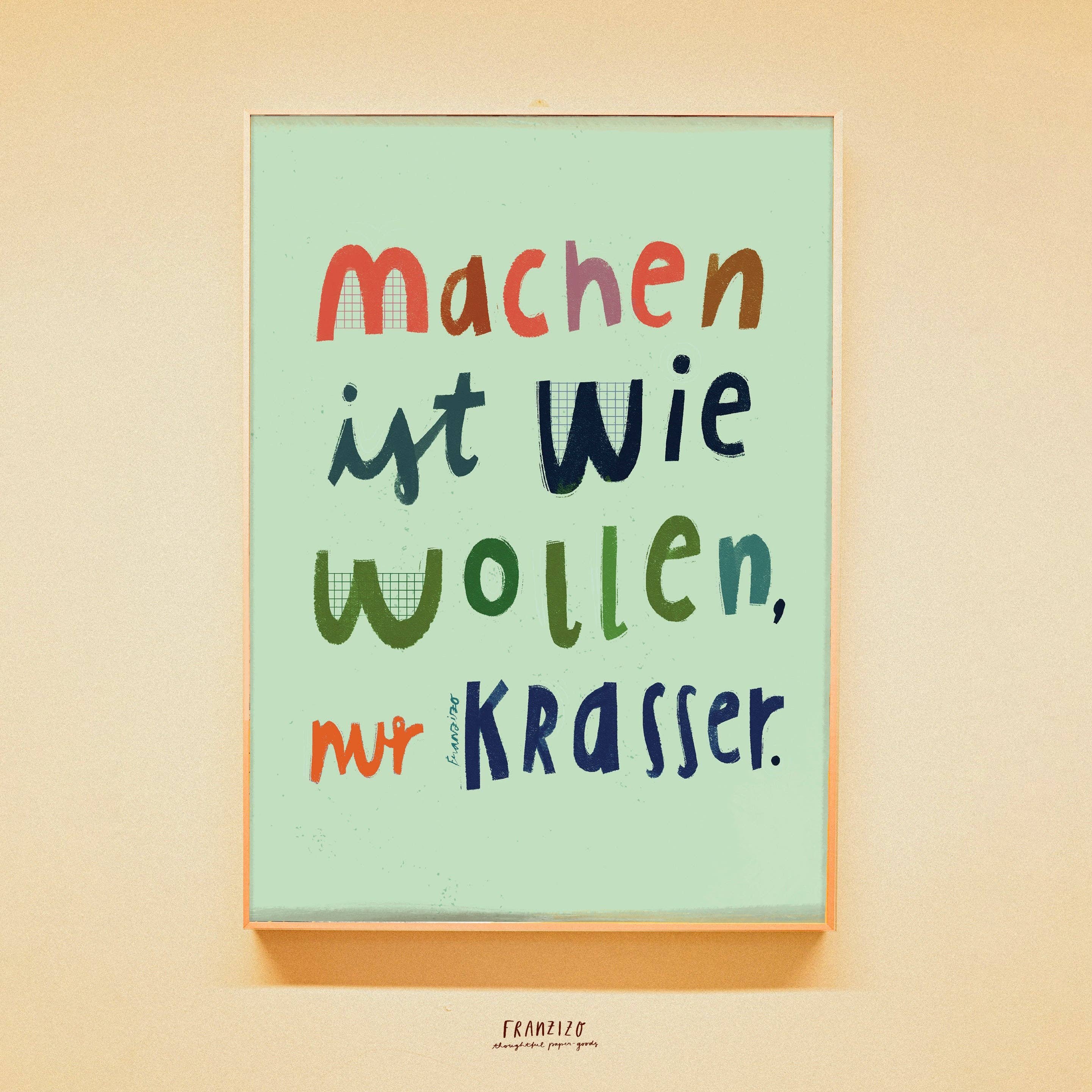 Print A4 -  'Machen'