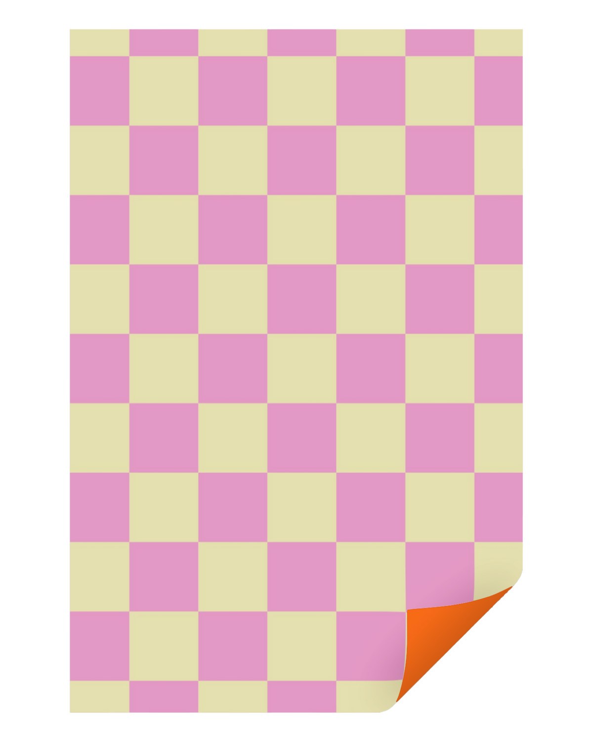 OLE Geschenkpapier - Schachbrett Rosa