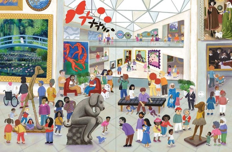 Ein Tag im Museum - Wimmelbuch